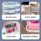 IRIS USA Fits 8.5" x 11" Plastic Portable Project Case, Board Games Storage Container, Clear